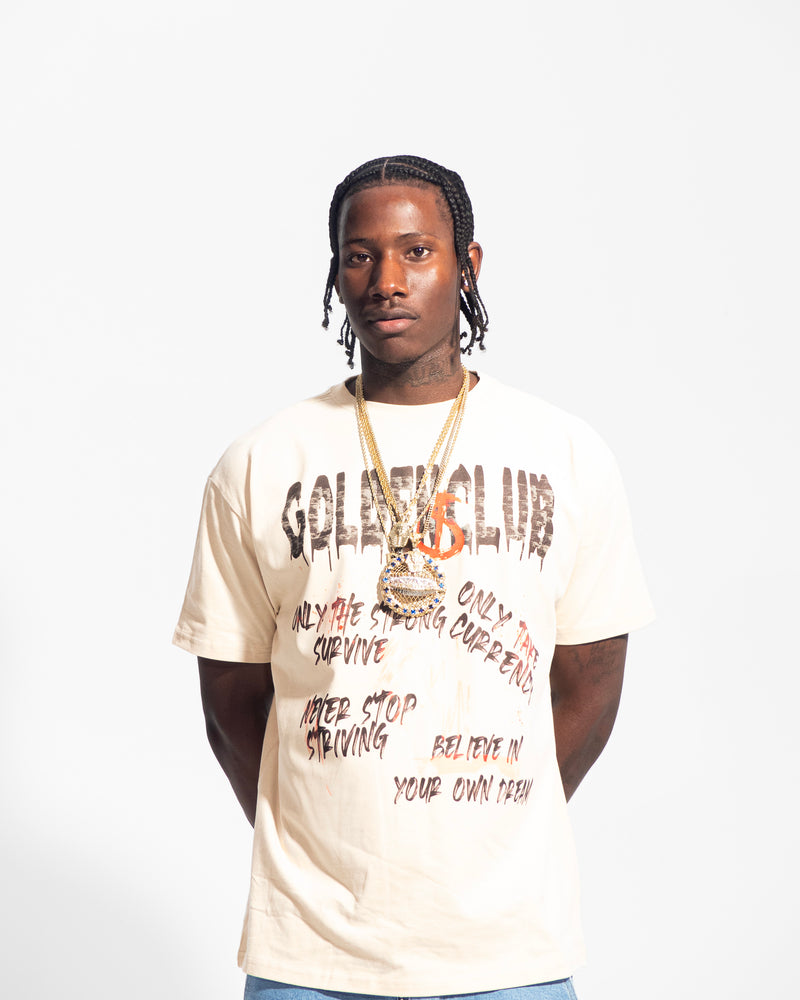 Cream Golden Club Tees