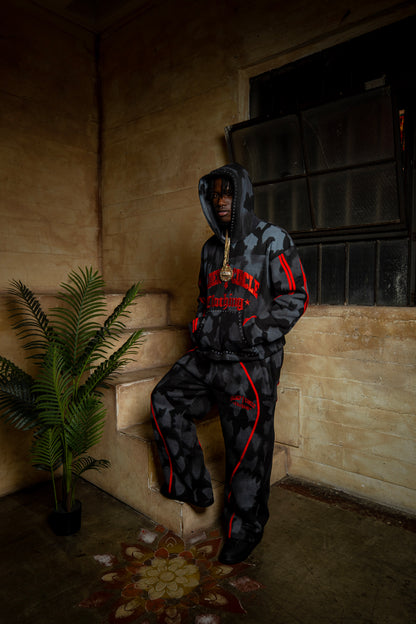 AMARU Crimson Noir Sweatsuit