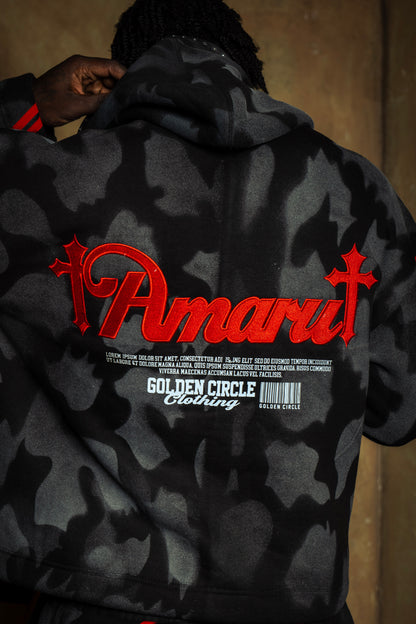 AMARU Crimson Noir Sweatsuit
