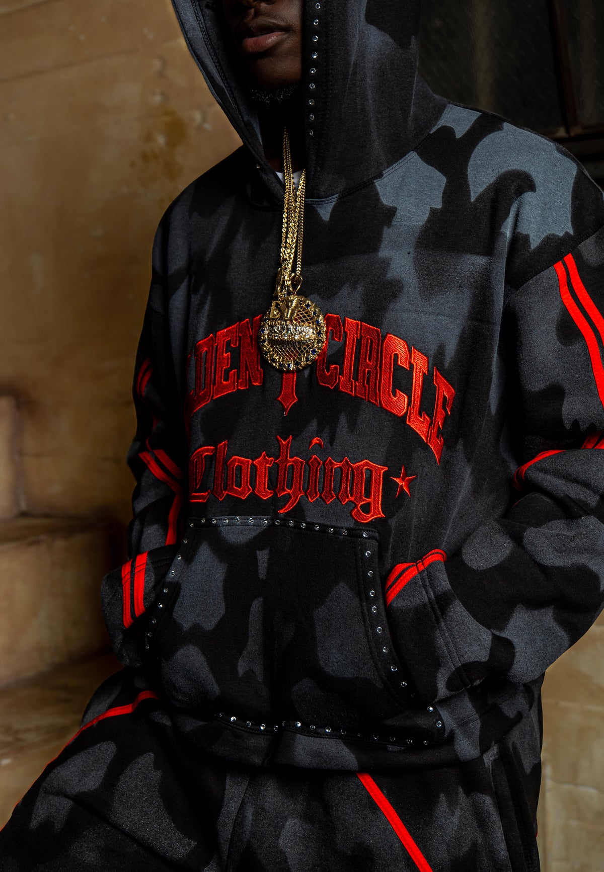 AMARU Crimson Noir Sweatsuit