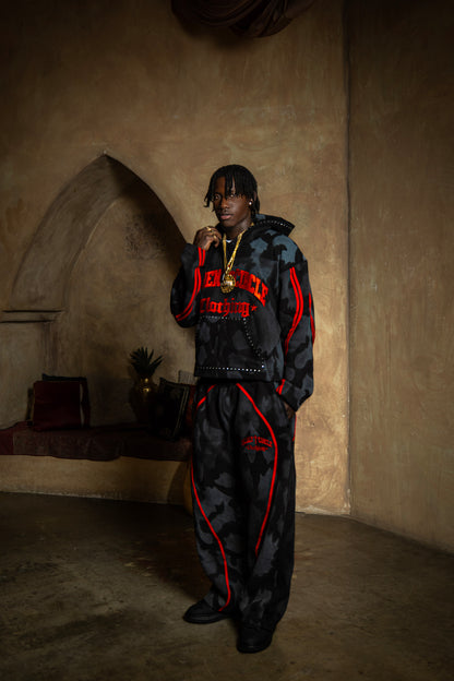 AMARU Crimson Noir Sweatsuit